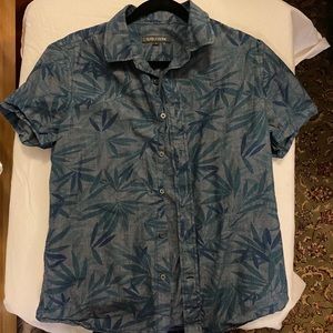 Slate and stone button up shirt